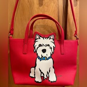 NWOT Marc Tetro Westie West Highland Terrier Satchel Crossbody Bag